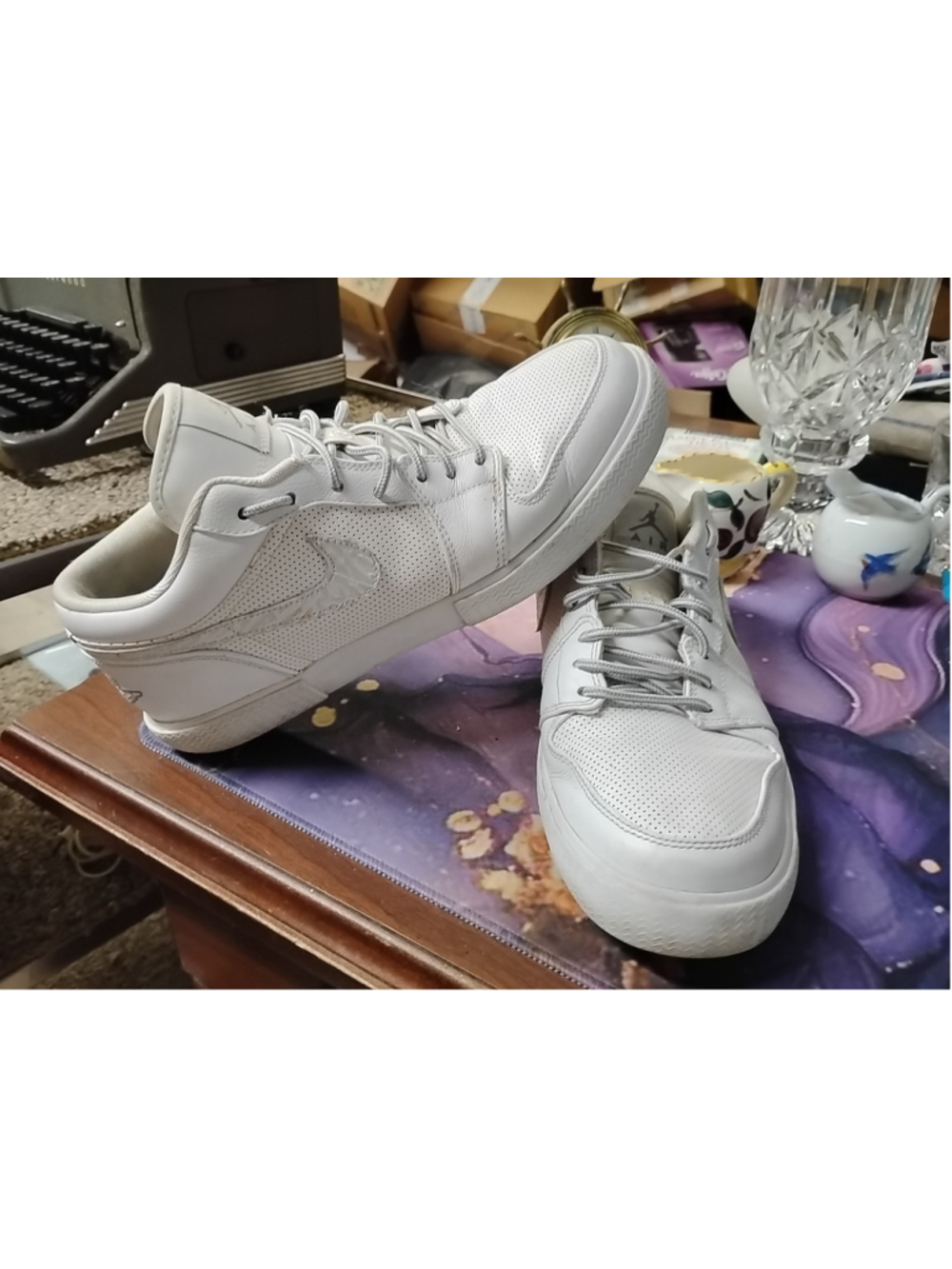 Nike‎ Air Jordan V.2 Retro Low White/Cream Mens Size 9
